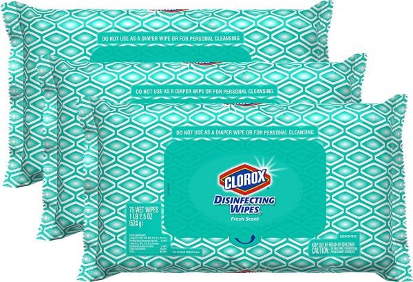 Clorox Wipes Pack of 3 – IN STOCK ON AMAZON + FREE SHIPPING!