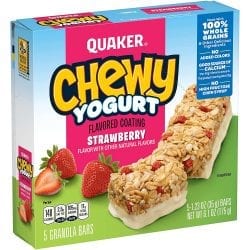 Quaker Yogurt Chewy Granola Bar Strawberry Pack of 6 FREEBIE at Amazon