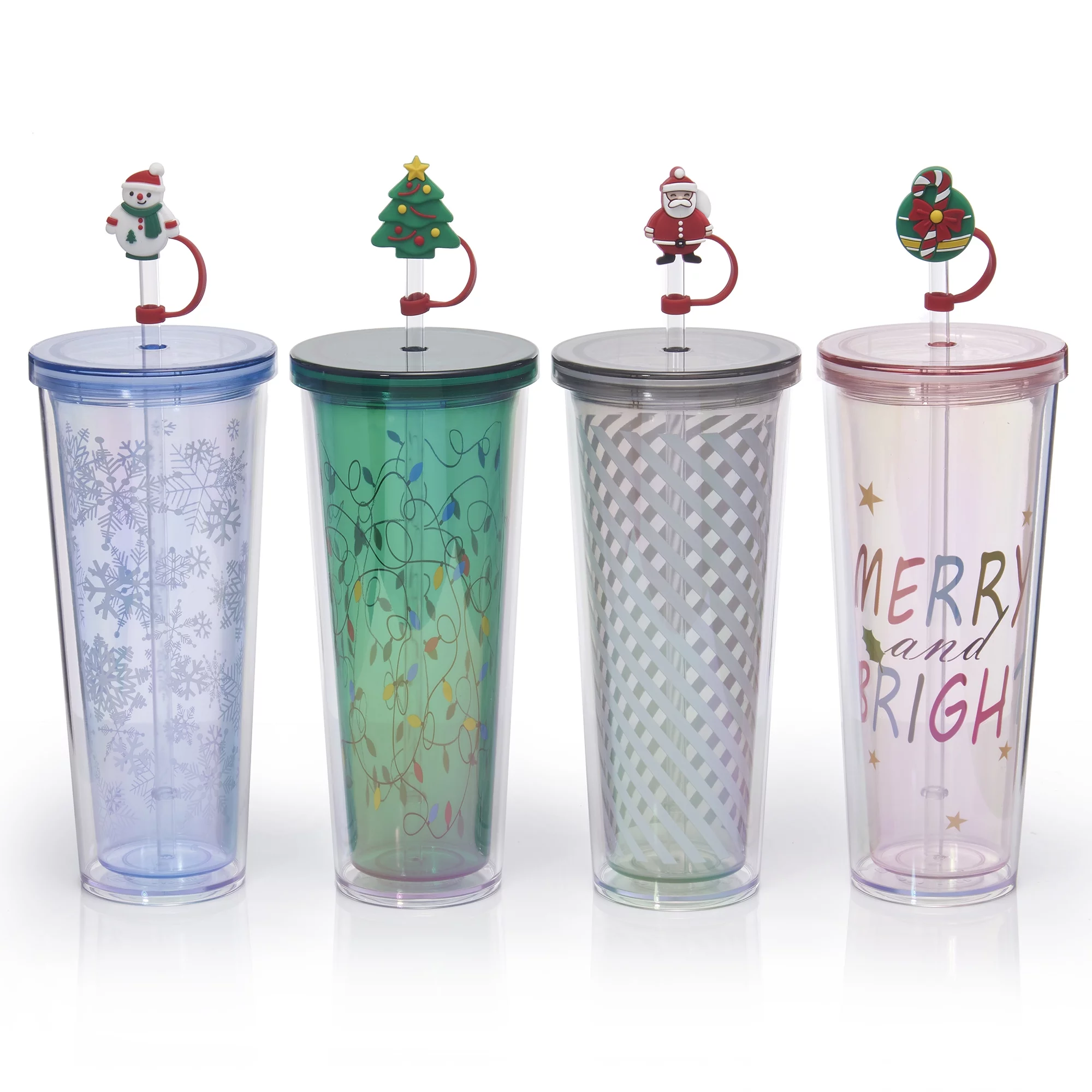 Holiday Time Christmas 4pk Tumblers PRICE DROP!