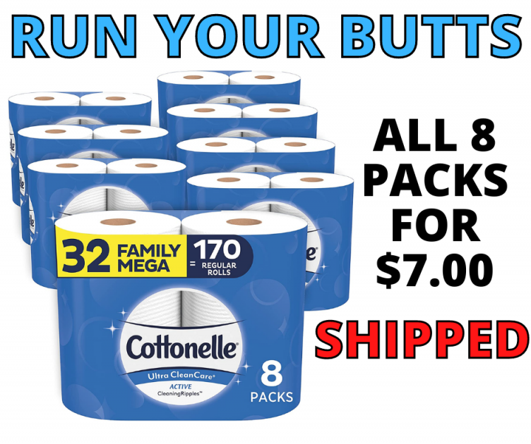170 Regular Rolls Of Cottonelle TP For Only $7.00 SHIPPED!