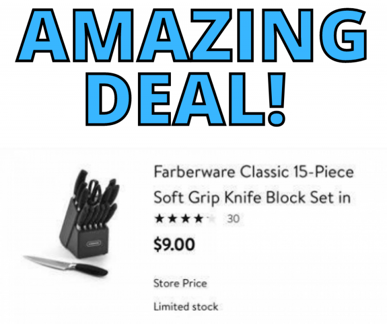 Farberware 15 Piece Knife Set Only $9 at Walmart!!! (was $39.97!)