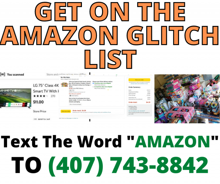 AMAZON GLITCH LIST – GET NOTIFIED OF A AMAZON GLITCH