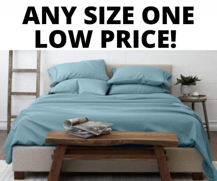 Luxury 6-Piece Bed Sheet Set Major Savings on Any Size!
