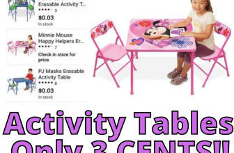 Activity Tables Only 3 CENTS