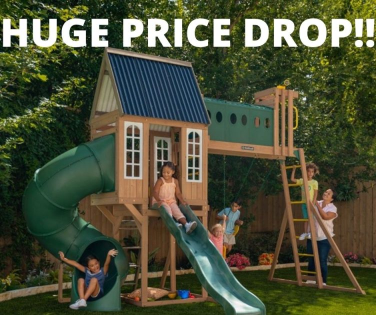 Kidkraft Skyway Resort Wooden Swing Set Huge Price Drop!