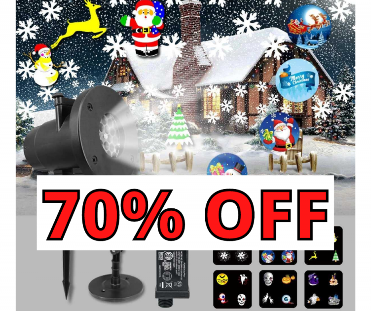 Christmas Projector Lights 70% OFF!