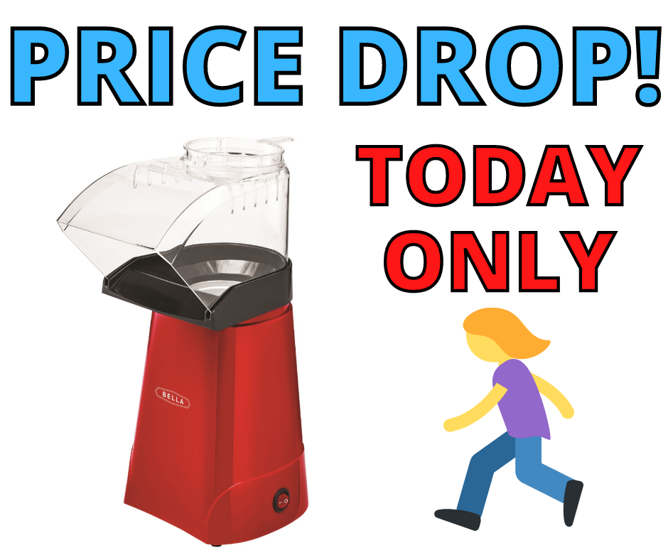 Bella Hot Air Popcorn Maker PRICE DROP TODAY ONLY!