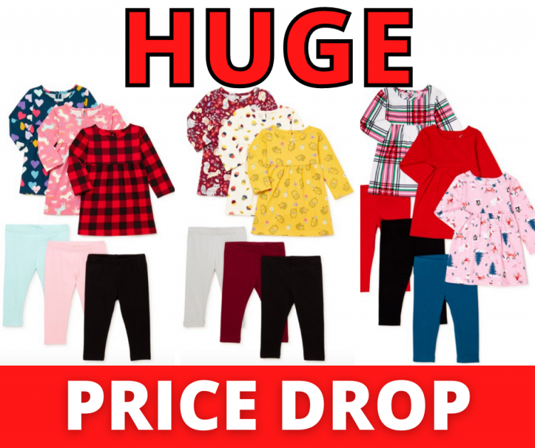 Baby Girls Dress and Leggings Sets 6 pc. Clearance Deal!