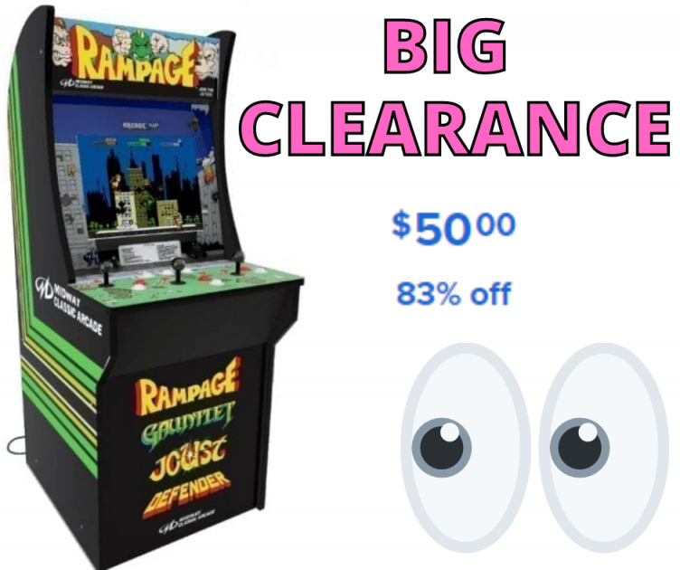 Rampage Arcade Machine Game Only $50 at Walmart!!!!