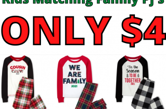 Kids Matching Family Pajamas ONLY $4!