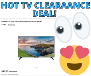 Element 50″ Smart TV now $40 at Walmart!!!!!!