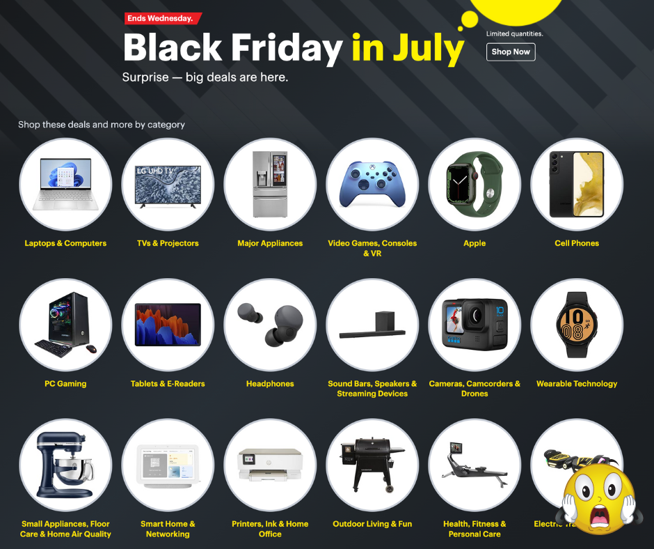 Best Buy Black Friday In July Is Live!