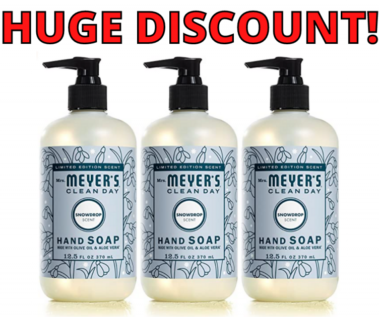 Mrs Meyers Clean Day Liquid Hand Soap 3-pack Huge Savings!