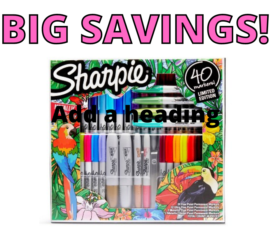 Sharpie 40ct Permanent Markers Kit Crazy Cheap at Target!!
