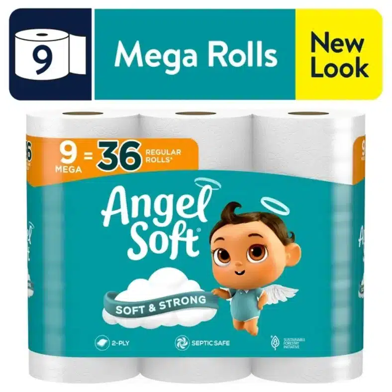 Angel Soft Toilet Paper 9 Mega Rolls 628b8440 80c1 4f4e be1b c48768207b4f.341b79a69ff3d4ff3761f7387083c7d1