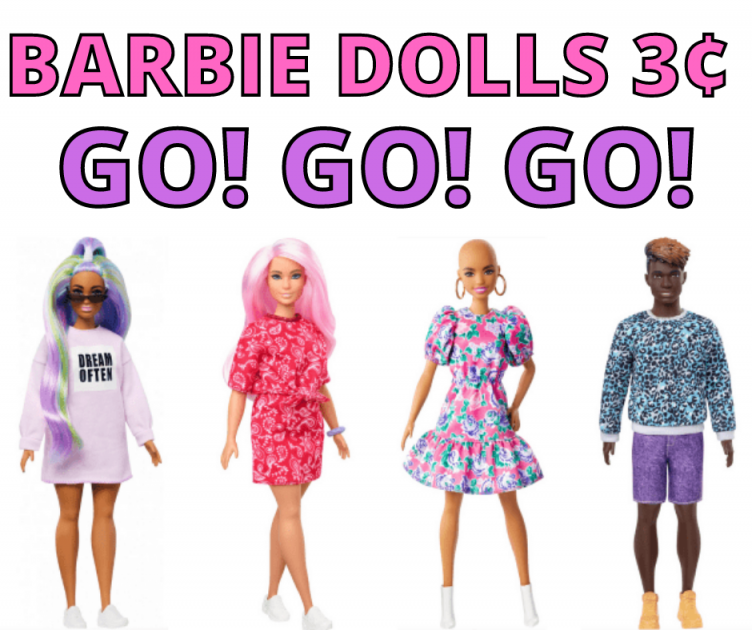 Barbie Fashionista Dolls Clearance As Low as 3¢!