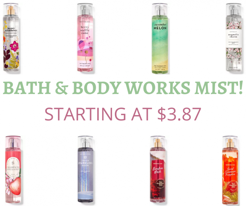 Bath & Body Works Mists On Sale!