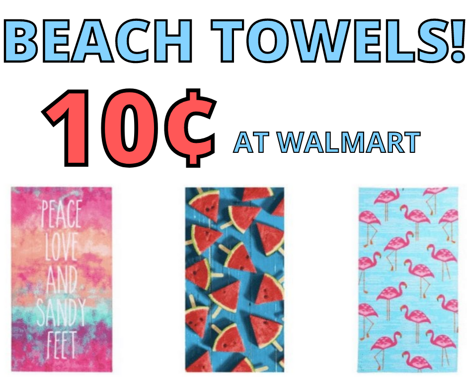 Beach Towels On Clearance Only $0.10 At Walmart!
