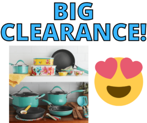 Pioneer Woman Cookware Set ONLY  $17 at Walmart!