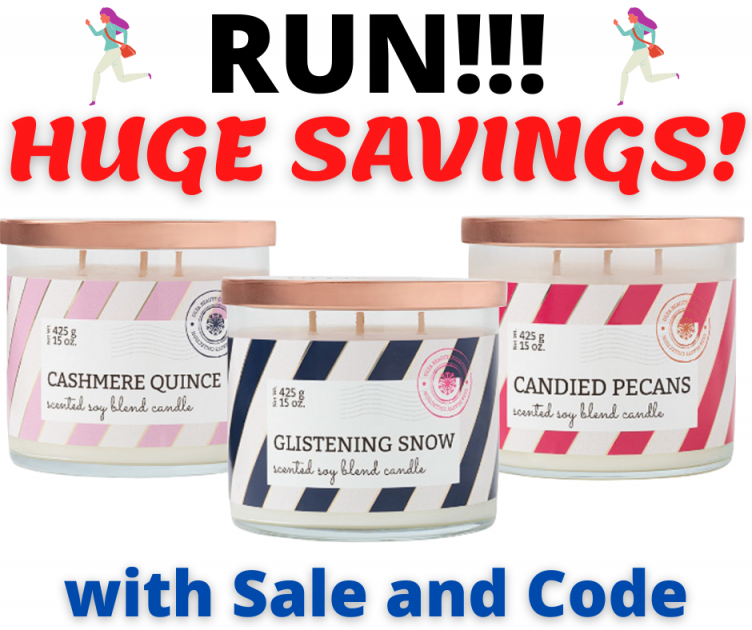 ULTA 3-Wick Scented Soy Candles HUGE Savings with Sale and Code!