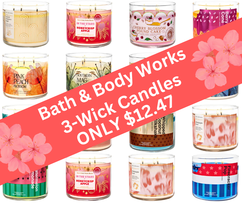 Bath & Body Works 3-wick candles