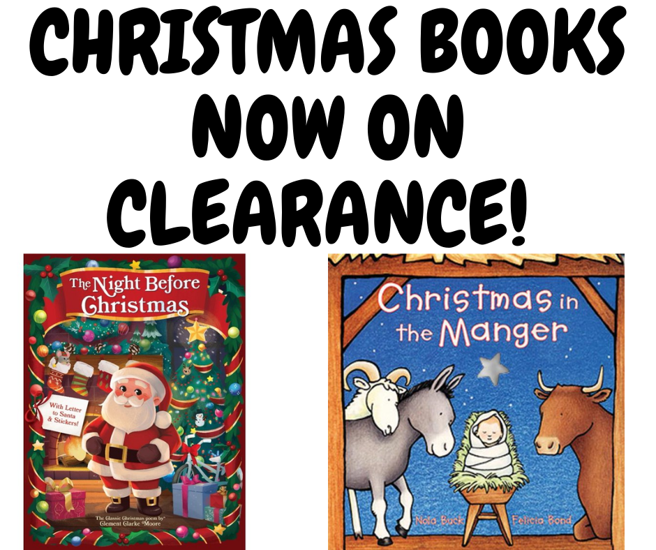 CHRISTMAS BOOKS NOW ON CLEARANCE