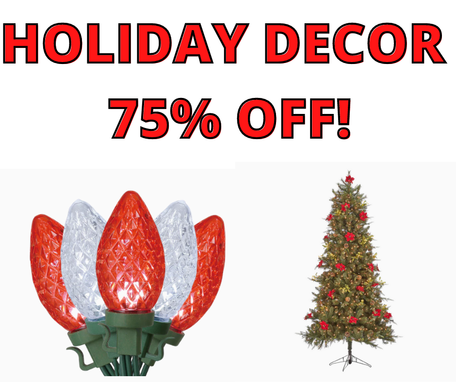 LOWE’S HOLIDAY DECOR NOW 75% OFF!!
