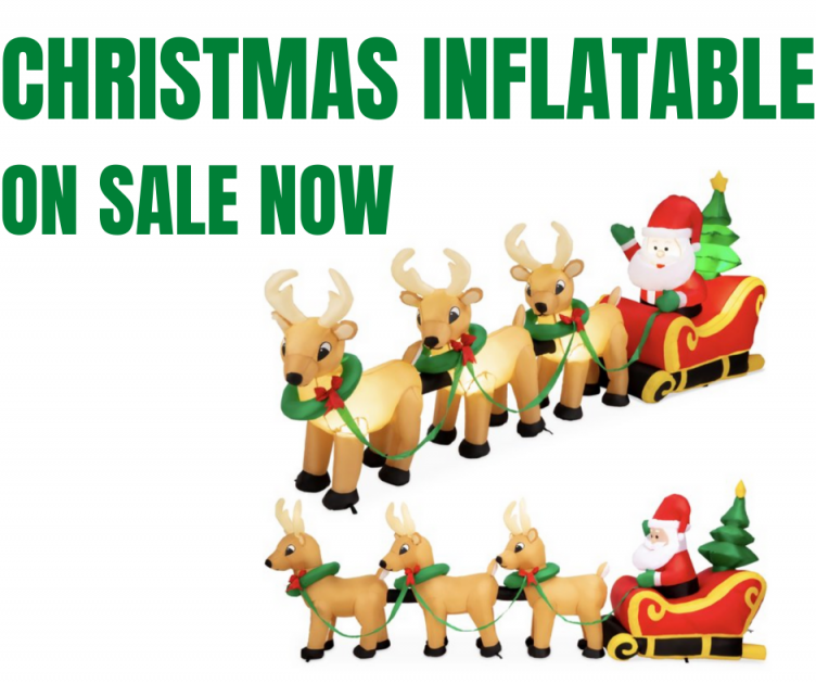 Inflatable Santa And Reindeer! HOT SALE!