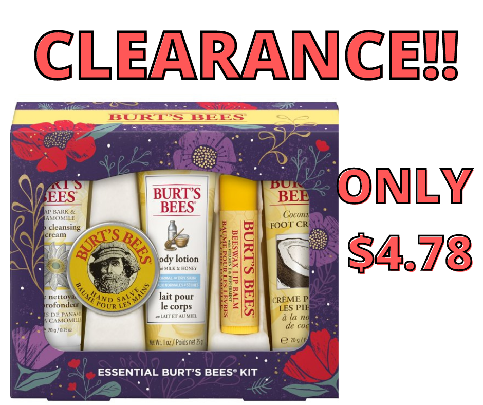 Burt’s Bees Essential Everyday Holiday Gift Set Hot Walmart Clearance!