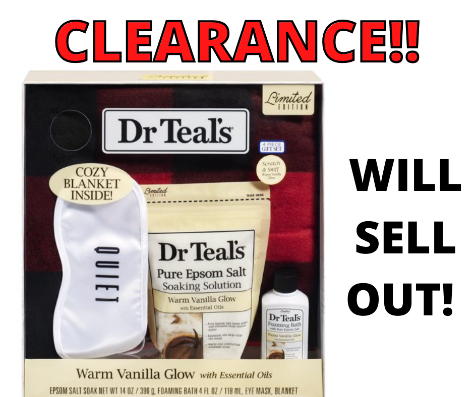 Dr Teal’s Bath Gift Set with Blanket ONLY $9.99!