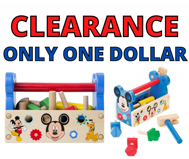 Disney Mickey Mouse Clubhouse Wooden Tool Kit Just $1.00 at Walmart!!