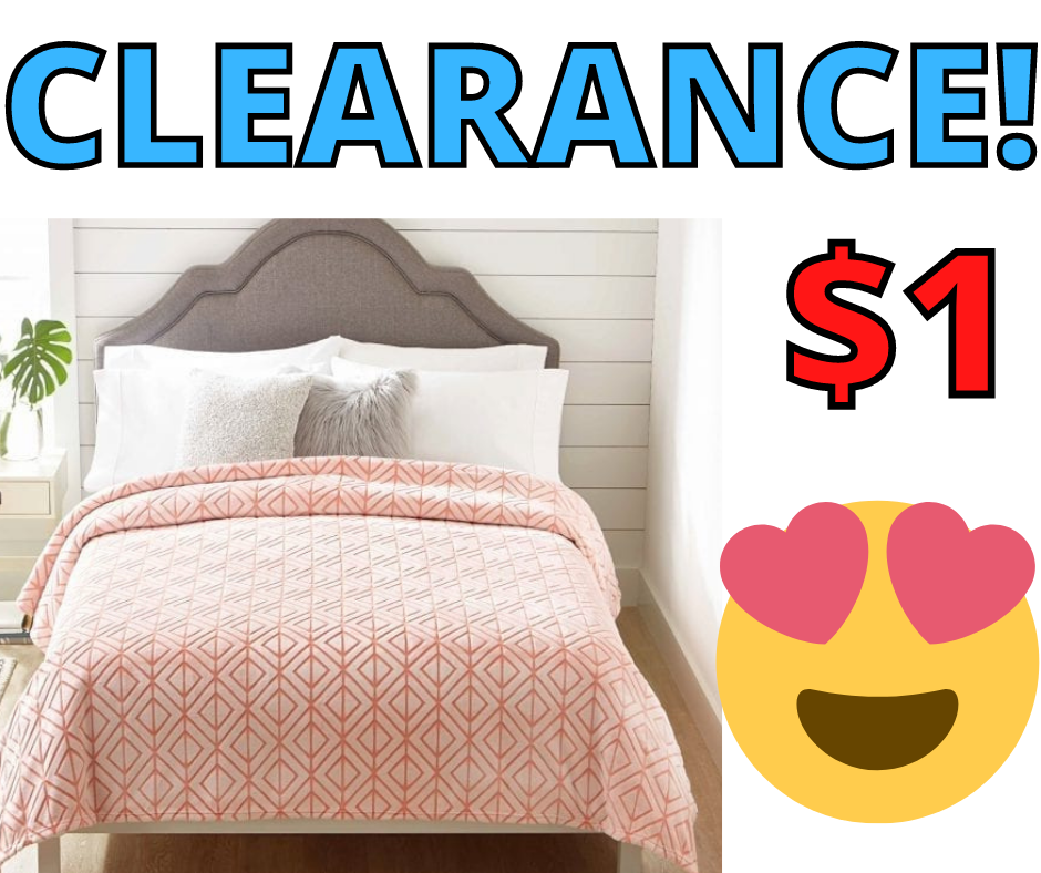 Better Homes & Gardens Blanket ONLY $1 At Walmart!