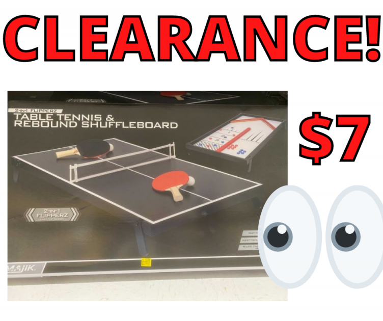 2-in-1 Flipperz Table Tennis & Rebound Shuffleboard Just $7.00 at Walmart!