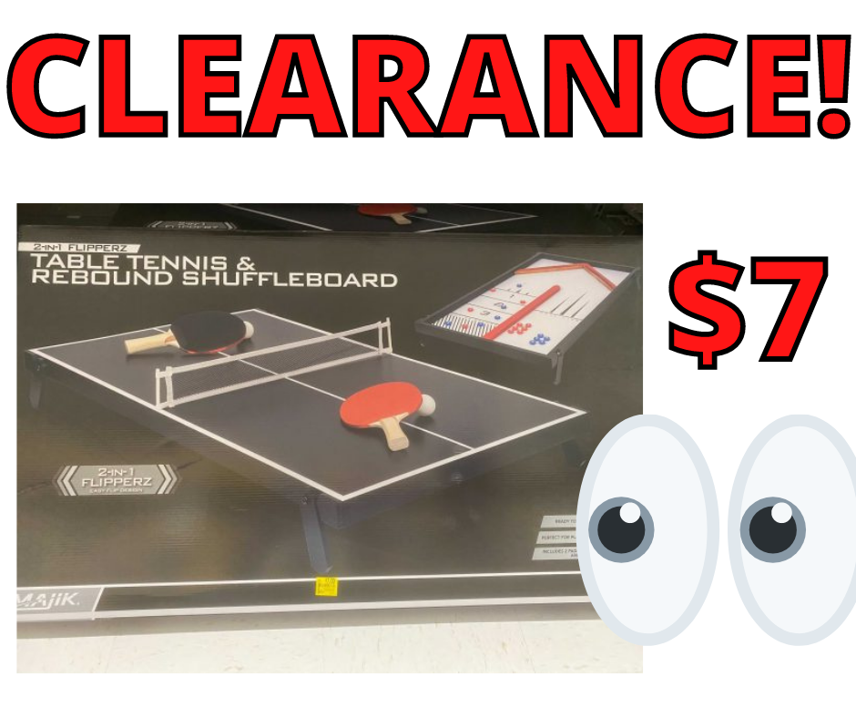2-in-1 Flipperz Table Tennis & Rebound Shuffleboard Just $7.00!