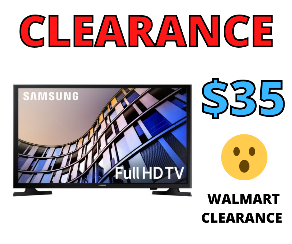 Samsung TV ONLY $35 ON CLEARANCE at Walmart!