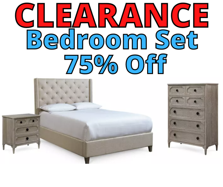 Clearance Bedroom Set 75% Off At Macys