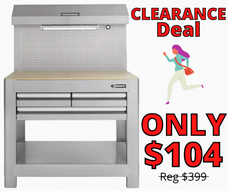 Kobalt Wood Work Bench On Clearance NOW!
