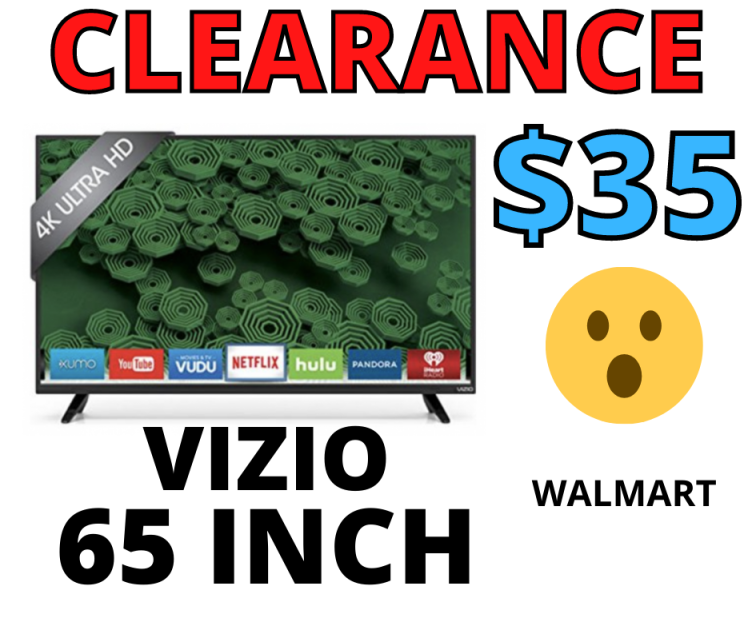 Vizio 65″ Smart TV ONLY $35 At Walmart!