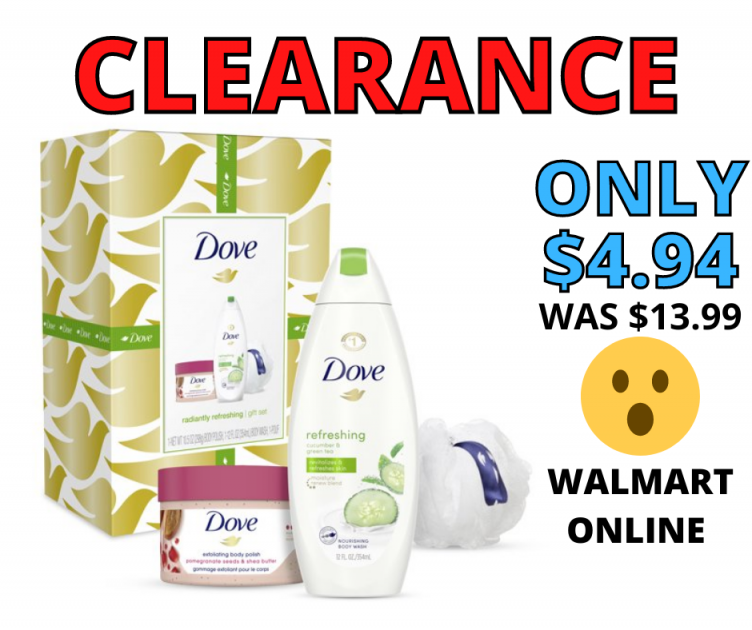 Dove Radiantly Refreshing Holiday Gift Set Walmart Clearance