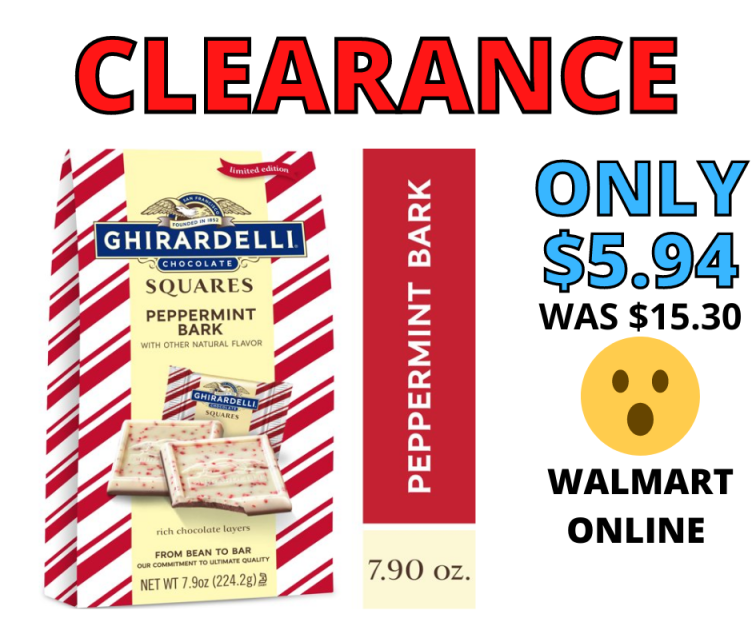 GHIRARDELLI Peppermint Bark Walmart Clearance