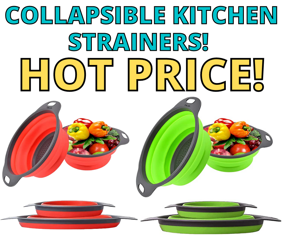 Collapsible Kitchen Strainers! HOT FIND On Amazon!