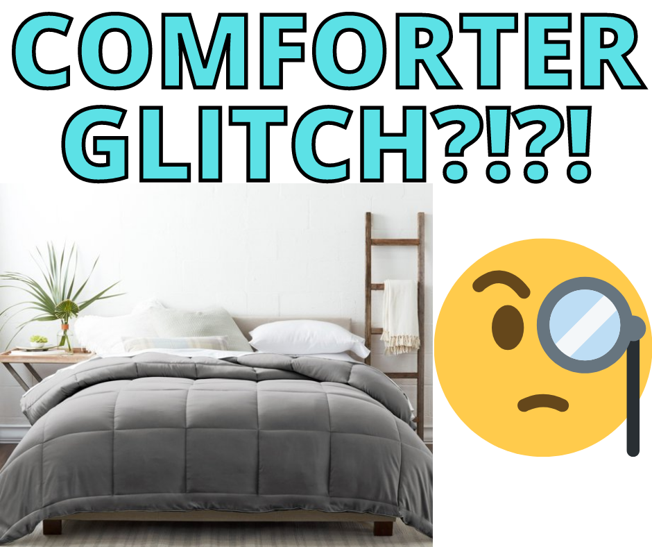 Alternative Down Comforter Possible Online GLITCH?!