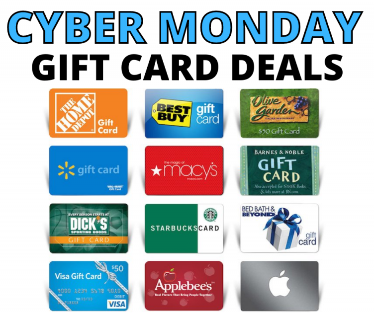 CYBER MONDAY GIFT CARD DEALS