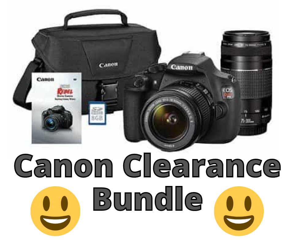 Canon Rebel Camera Clearance Bundle $31 (REG $900)