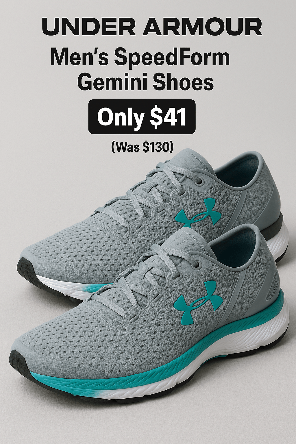 Under Armour Men’s SpeedForm Gemini Shoes for Only $41 (Regularly $130!)
