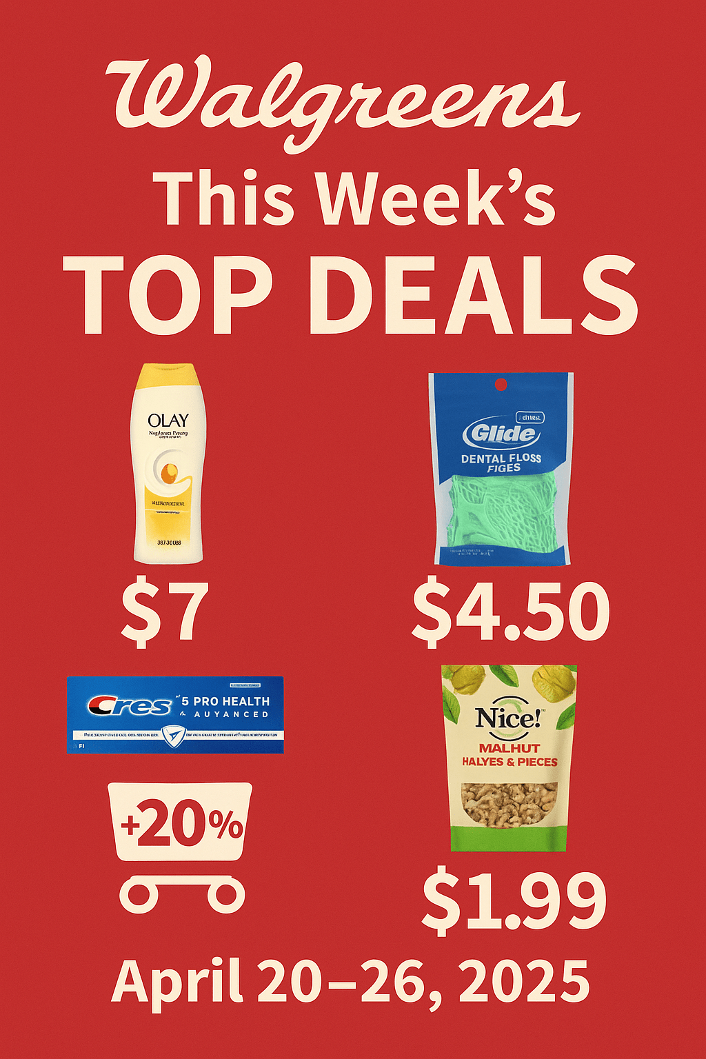🛍️ Top Walgreens Deals This Week (April 20–26, 2025)