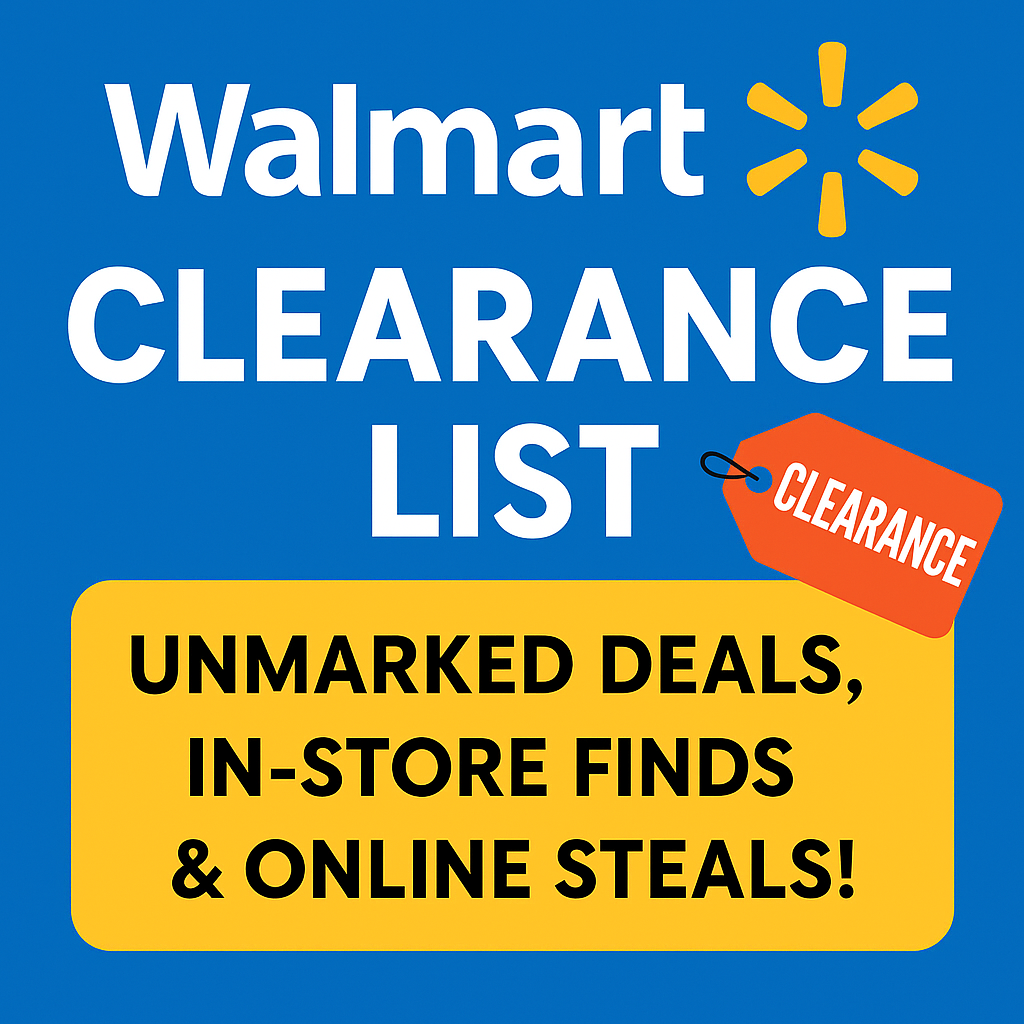 Walmart Clearance List: Unmarked Deals, In-Store Finds & Online Steals!