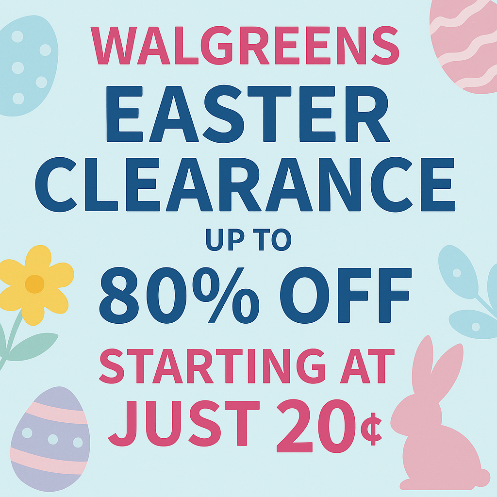 Walgreens Easter Clearance – Up to 80% OFF Starting at Just 20¢! Walgreens Easter Clearance