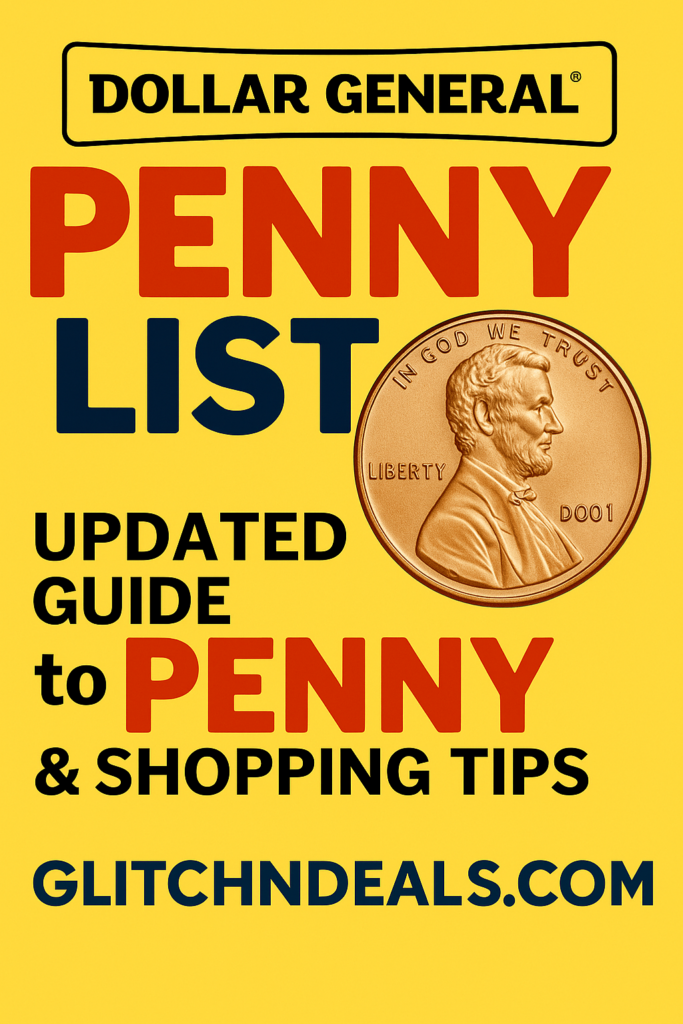 Dollar General Penny List – Updated Guide to $0.01 Deals & Shopping Tips