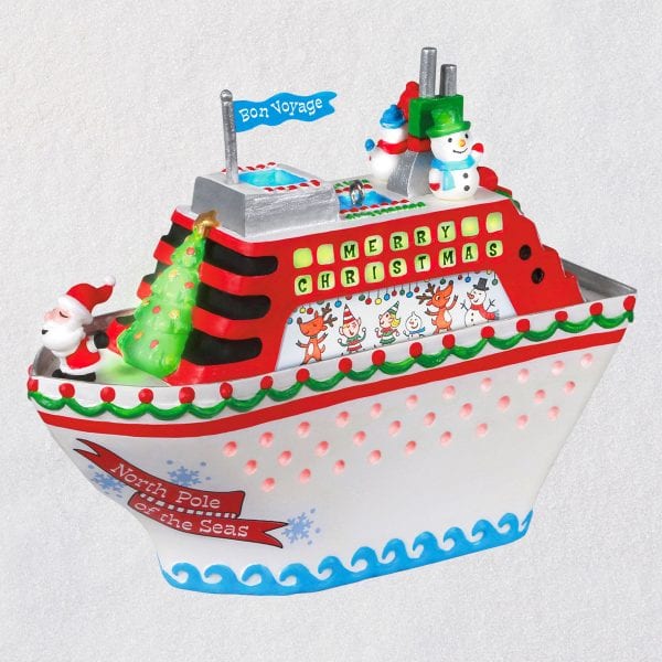 Christmas Cruisin Cruise Ship Musical Keepsake Ornament With Light 3499QGO1854 01